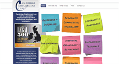 Desktop Screenshot of cambridgeemploymentlaw.com